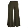 Lock and Love WB750 Womens Chic Palazzo Lounge Pants XXXXL Olive view 1
