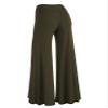 Lock and Love WB750 Womens Chic Palazzo Lounge Pants XXXXL Olive view 2