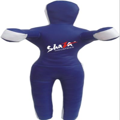 Shaza MMA Grappling Dummy Standing Position Hands Front Martial Arts Punch Bag Blue - 48 inches