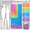 SYOURSELF 2 Pack Microfiber Camping Towel, Quick Dry Towel, Soft Absorbent Compact Travel Gym Workout Sweat Towel for Beach Yoga Swim Travel Camping Hiking Backpack Essentials (L:60"x30"+12"x24") view 2