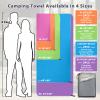 SYOURSELF 2 Pack Microfiber Camping Towel, Quick Dry Towel, Soft Absorbent Compact Travel Gym Workout Sweat Towel for Beach Yoga Swim Travel Camping Hiking Backpack Essentials (L:60"x30"+12"x24") view 2