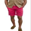 short fin Linen Short W/Belt (Coral, Size 34, L8004) view 1