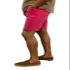 short fin Linen Short W/Belt (Coral, Size 34, L8004) view 2
