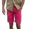 short fin Linen Short W/Belt (Coral, Size 34, L8004) view 3