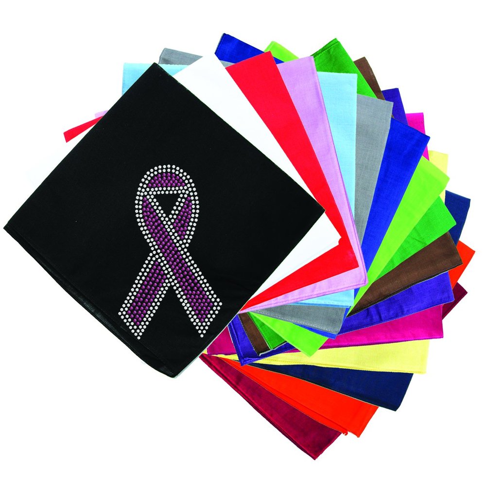 Dog in the Closet, Ribbon (Pink with Clear Rhinestones) - Rhinestone Dog Bandana - Choice of Color