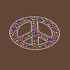 Dog in the Closet, Peace Sign with Stars & Hearts - Rhinestone Dog Bandana - Choice of Color view 2