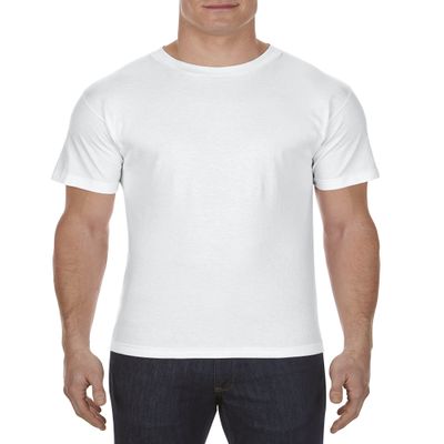 Alstyle Apparel AAA Men's Classic Cotton Short Sleeve T-shirt, White, Medium