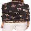 Sakkas Liua Long Wide Woven Patterned Design Multi Colored Pashmina Shawl/Scarf - Navy - OS view 2