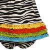 Bonnie Jean Baby Girls 3M-24M Multicolor Ruffle Border Zebra Stripe Knit Dress (12 Months, Black/White) view 4