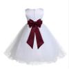 Wedding Pageant White Flower Girl Tulle Flower Girl Dress Special Occasion 829T 4 view 1