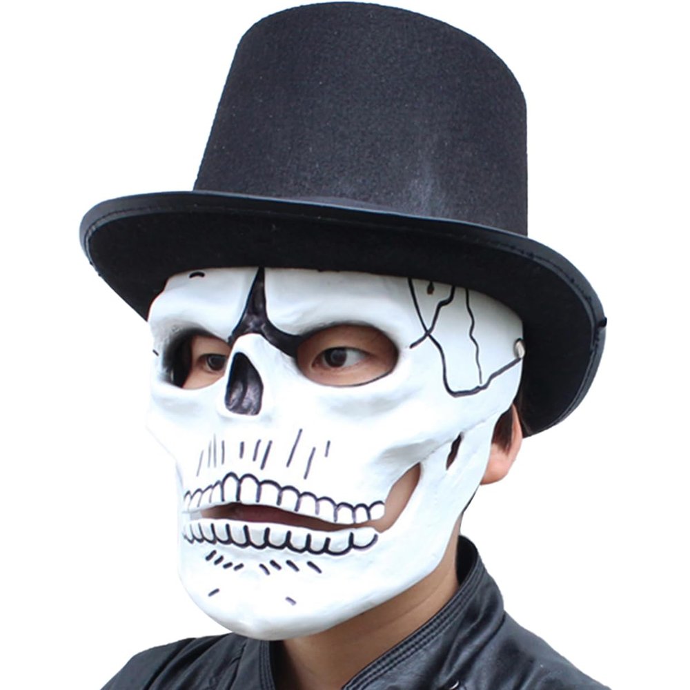 Gmasking Resin Horror Ghost Skull Bone Skeleton Cosplay Mask Adult Halloween Party Costume