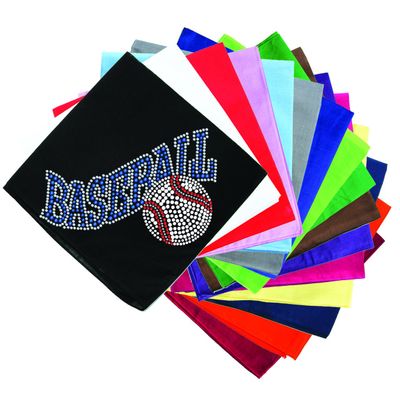 Dog in the Closet, Baseball with Ball - Rhinestone Dog Bandana - Choice of Color