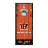 NFL Cincinnati Bengals Bottle Opener5x11 Wood Sign Bottle Opener, Team Colors, 5"x11" view 1