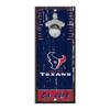 WinCraft NFL Houston Texans Bottle Opener5x11 Wood Sign Bottle Opener, Team Colors, 5"x11" view 1
