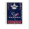 WinCraft NFL Houston Texans Bottle Opener5x11 Wood Sign Bottle Opener, Team Colors, 5"x11" view 2
