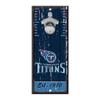 WinCraft NFL Tennessee Titans Bottle Opener5x11 Wood Sign Bottle Opener, Team Colors, 5"x11" view 1