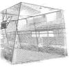 Batting Cage, Over The Frame, 10' High, 50' Long, 15 Netting view 1