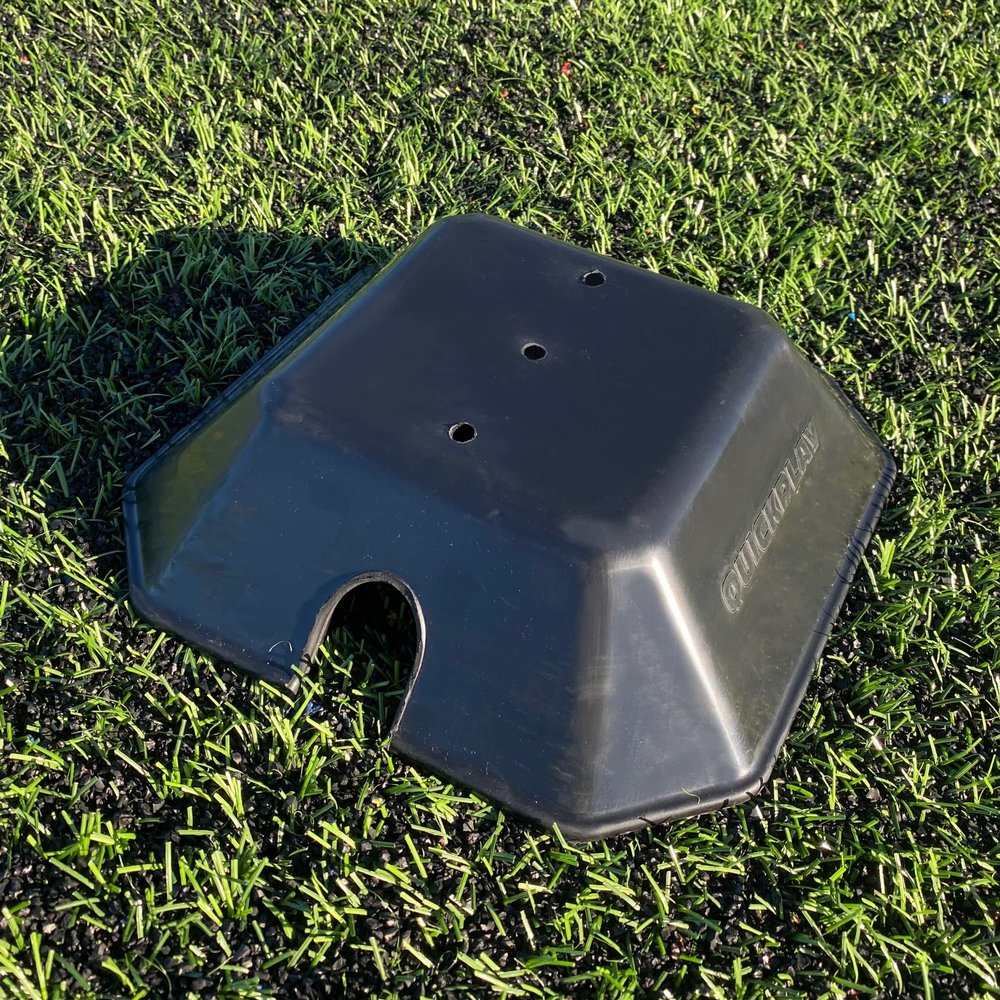 QUICKPLAY Base Weights to Train on Turf & Court | Fits QuickPlay Agility Poles and Kickster Soccer Goals (Set of 2)