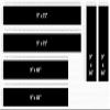 Clausen's World 9 Inch Double Center Vinyl Rally Racing Stripes, Fits Chevy Camaro, Black Matte view 2