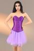 Kranchungel Corset Tops for Women: Plus Size Renaissance Corset - Lace up Bustier Overbust Halloween Costumes for Renaissance Festival Photo Shoots 4X-Large view 3