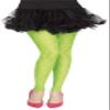 Fun World Women's 80's Lace Footless Tights, Green, Standard view 1