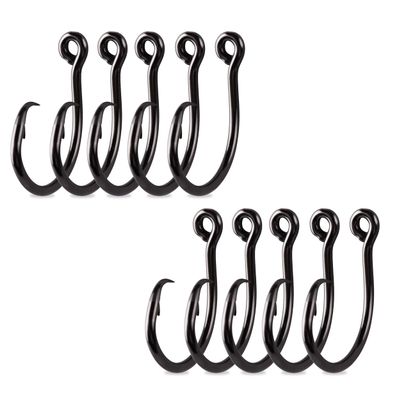 Mustad Demon Perfect Inline Circle Hook 39950NP, 3X Strong Fishing Hooks, Wide Gap Circle Hook Packs for Saltwater & Freshwater Fishing, Original Design Big Hooks, Black Nickel - Size 1/0-10 Packs