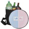YouCustomizeIt Personalized Striped w/Whales Collapsible Cooler & Seat view 1