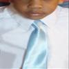 Easy Slip On Solid Color Polyester Tie, 1 to 6 years (Turquoise Blue) view 3