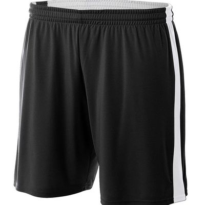 A4 N5284 - Adult Reversible Moisture Management Shorts Black/White