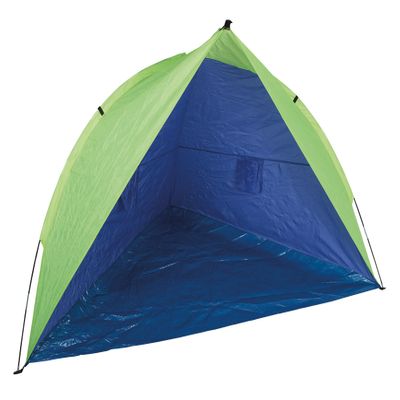 Idena 40273 Riva Beach Shell with UV Protection 60+, Approx. 2.4 x 1.25 x 1.25 m Large, Lightweight and Compact for Transportation, Ideal for The Beach, Outdoor Pool, Garden and Holidays