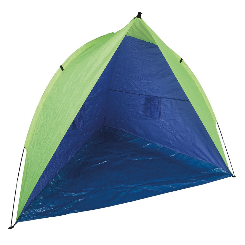 Idena 40273 Riva Beach Shell with UV Protection 60+, Approx. 2.4 x 1.25 x 1.25 m Large, Lightweight and Compact for Transportation, Ideal for The Beach, Outdoor Pool, Garden and Holidays