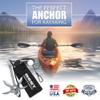 Best Marine and Outdoors Kayak Anchor, 3.5 Pound Anchor System Kit for Kayaks, Canoes, SUP Paddle Boards & Jet Skis, Fishing, Boating & Kayaking Accessories (Silver) view 2