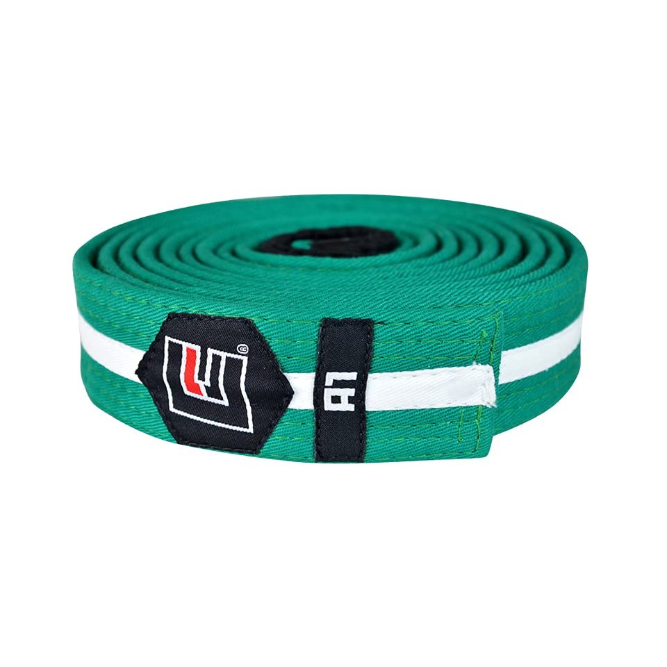 Combat Corner Young Star BJJ Belt Green/White Y-00