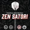 Shot Darts Steel Tip, Zen Satori (22g/ 24g/ 25g), 90% Tungsten Barrels, Center Balanced for Maximum Aerodynamics Handcrafted Professional Dart Set and Flights Made in New Zealand, Metal Tip Bar Darts view 2