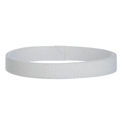 1" Medium Heavy Cotton Webbing - Choose Your Color (20 Yards, White)
