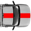 Single 16" Center Vinyl Racing Stripes Decals Pickup Truck (Fits Dodge Dakota) - Red view 1