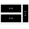 Single 16" Center Vinyl Racing Stripes Decals Pickup Truck (Fits Dodge Dakota) - Red view 2