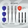 Shot Darts Metal Tip Zen Budo (23g/ 24g/ 26g) 80% Tungsten Center Balanced Bomber Shape Perfect for Beginner Handcrafted Professional Darts & Flights Made in New Zealand Metal Tips for Dart Board view 3