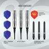 Shot Darts Plastic Tip, Zen Budo (18g/20g) 80% Tungsten, Center Balanced, Bomber Shape, Handcrafted Professional Darts & Flights Made in New Zealand, Plastic Tips for Electronic Dartboard view 4