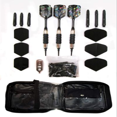 VIPER Sure Grip Soft Tip Darts with Accessory Kit (Black, 16 Grams)