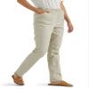 Chic Classic Collection Women's Stretch Elastic Waist Pull-On Legging Pant Khaki Slub Twill 14 Petite view 2