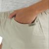 Chic Classic Collection Women's Stretch Elastic Waist Pull-On Legging Pant Khaki Slub Twill 14 Petite view 4