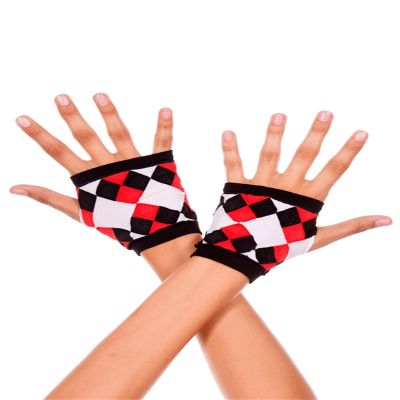 Music Legs Opaque fingerless gloves
