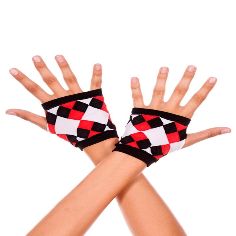 Music Legs Opaque fingerless gloves