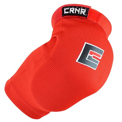 Combat Corner Muay Thai Elbow Pads for MMA, Boxing, Kickboxing, Martial Arts (Red, Large/X-Large)