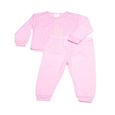Girls Thermal Underwear Set (2T, Mauve)