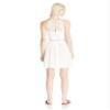 A. Byer Junior's Cut Away Illusion Yoke Sweetheart Neck Lace Popover Dress, Ivory, 7 view 2