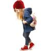 Kids Ages 2-7 Warm Chunky Thick Stretchy Knit Slouch Beanie Skull Hat Red view 4