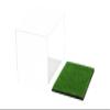 Better Display Cases Clear Acrylic Mini - Miniature Football Helmet (not Full Size) Display Case with Turf Base (A003-CTB) view 2