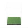 Better Display Cases Clear Acrylic Mini - Miniature Football Helmet (not Full Size) Display Case with Turf Base (A003-CTB) view 3